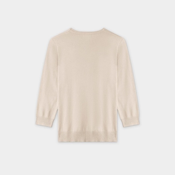 Fame on Central Meli Basic Crew Sweater in Ivory size M - Picture 3 of 15